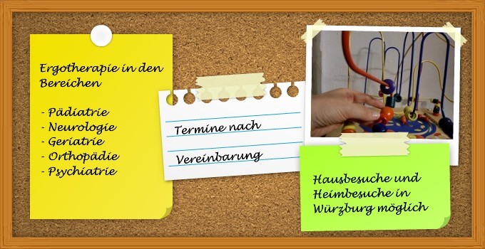 Pinnwand: Ergotherapie, Würzburg