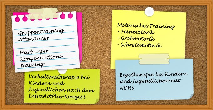 Pinnwand: Pädiatrie in der Ergotherapie, Würzburg